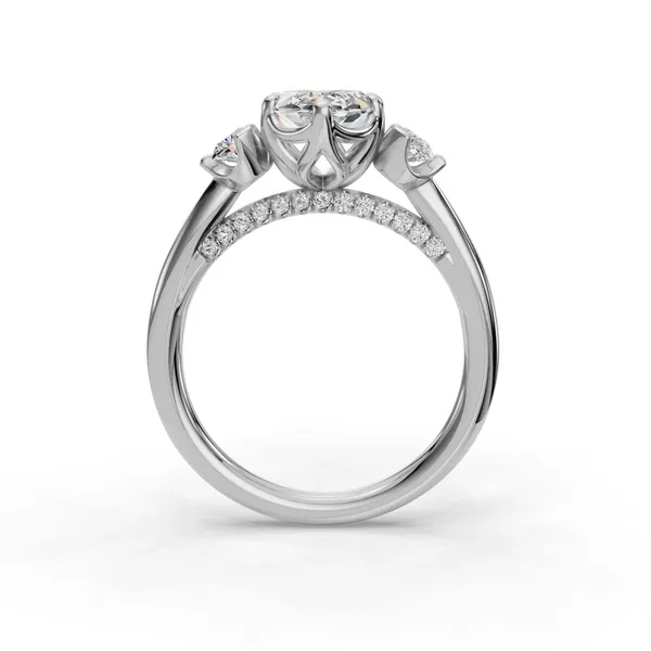 14K White Gold Marquise Engagement Ring Setting Image 2 SVS Fine Jewelry Oceanside, NY