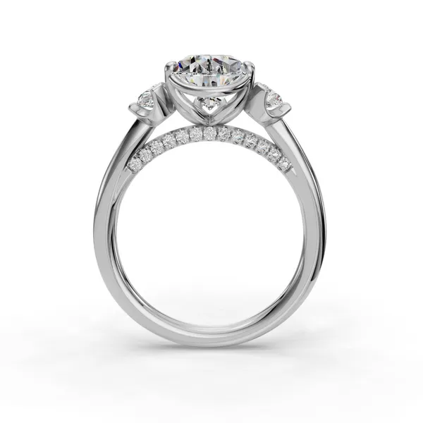 Platinum Pear Engagement Ring Setting Image 2 SVS Fine Jewelry Oceanside, NY