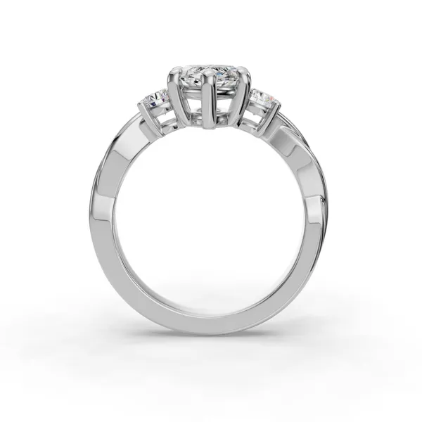 Platinum Marquise Engagement Ring Setting Image 2 SVS Fine Jewelry Oceanside, NY
