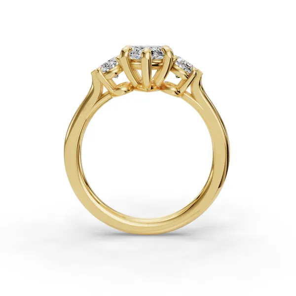 14K Yellow Gold Marquise Engagement Ring Setting Image 2 SVS Fine Jewelry Oceanside, NY