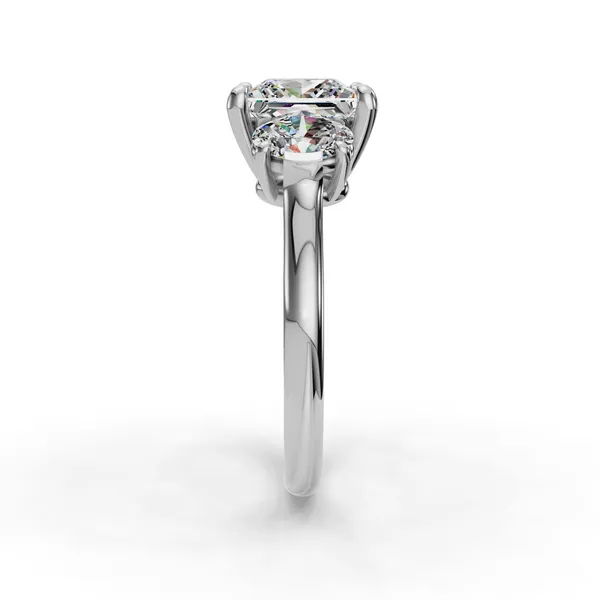 Platinum Princess Engagement Ring Setting Image 3 SVS Fine Jewelry Oceanside, NY