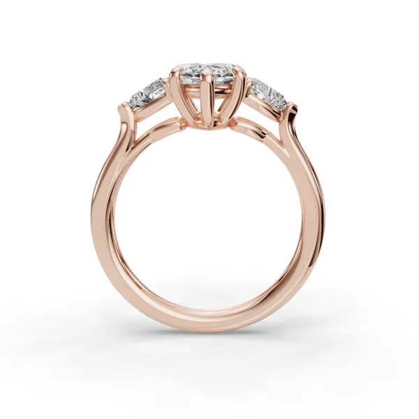 18K Rose Gold Marquise Engagement Ring Setting Image 2 SVS Fine Jewelry Oceanside, NY
