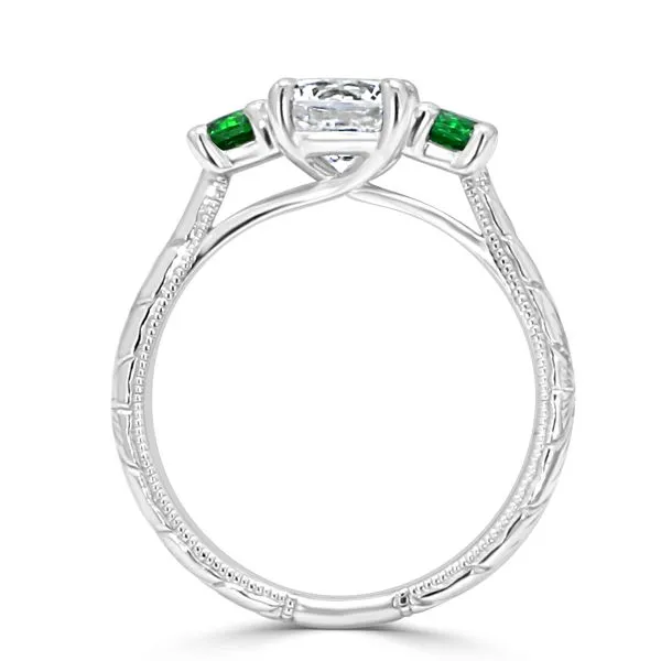 Aly Three Stone & Side Stone Image 2 Becky Beck's Jewelry DeKalb, IL