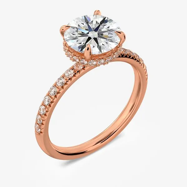 Genevieve Hidden Halo Becky Beck's Jewelry DeKalb, IL