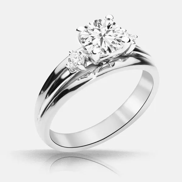 Aphrodite Three Stone & Side Stone Becky Beck's Jewelry DeKalb, IL