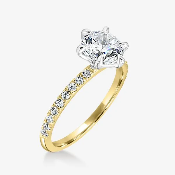 Magnolia Diamond Shank Becky Beck's Jewelry DeKalb, IL