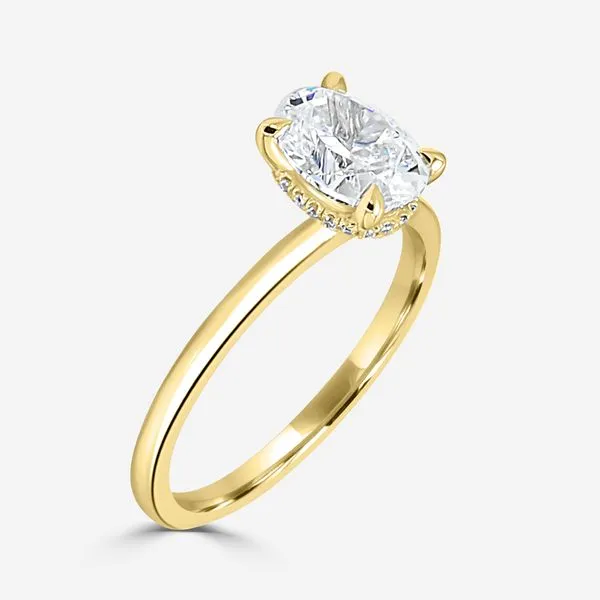 Freya Hidden Halo Becky Beck's Jewelry DeKalb, IL