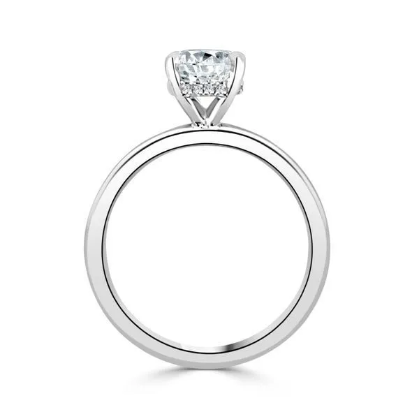 Solitaire Diamond Head Semi Mount for Round Center Image 2 Ambassador Diamond Jewelers Tucson, AZ
