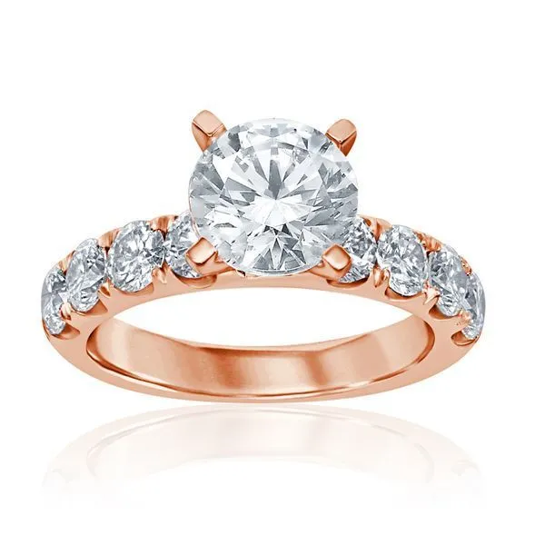 Round Diamond Split Prong Engagement Ring Ambassador Diamond Jewelers Tucson, AZ
