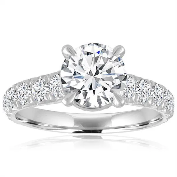 Round Diamond Graduated Cathedral Surprise Setting Ambassador Diamond Jewelers Tucson, AZ