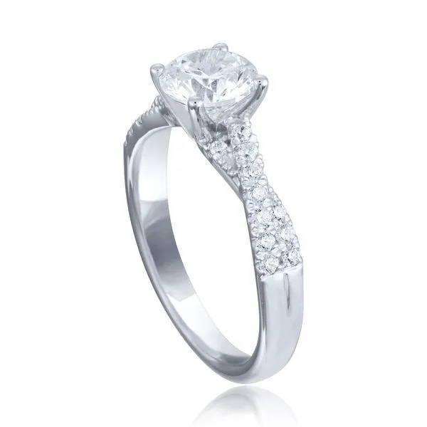 Round Diamond Twist Semi Moun Image 2 Ambassador Diamond Jewelers Tucson, AZ