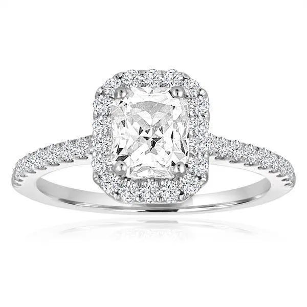 Round Diamond Emerald Cut Halo Image 2 Ambassador Diamond Jewelers Tucson, AZ