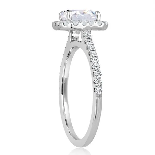 Round Diamond Emerald Cut Halo Image 2 Ambassador Diamond Jewelers Tucson, AZ