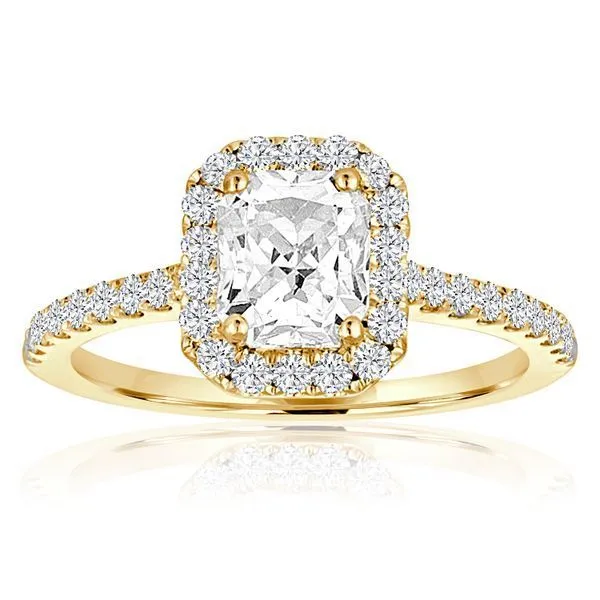 Round Diamond Emerald Cut Halo Ambassador Diamond Jewelers Tucson, AZ