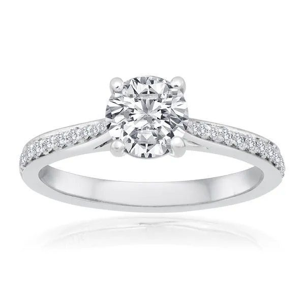 Round Diamond Pave Setting Ambassador Diamond Jewelers Tucson, AZ