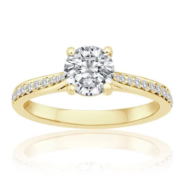 Round Diamond Pave Setting Ambassador Diamond Jewelers Tucson, AZ