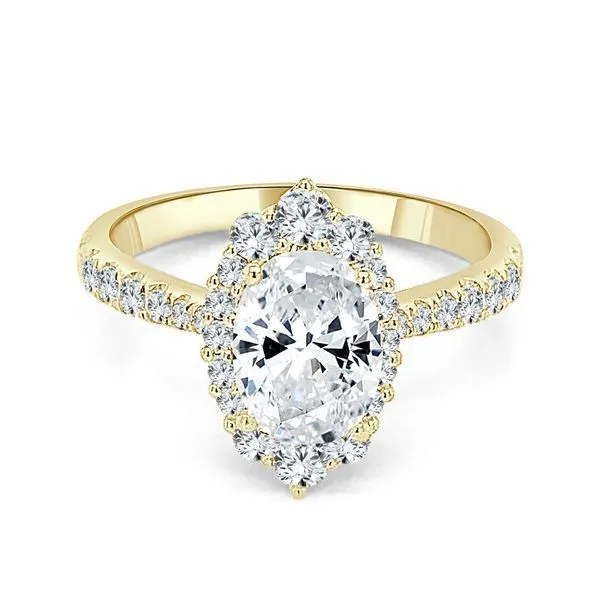 Oval Shape Halo Semi Mount Engagement Ring Ambassador Diamond Jewelers Tucson, AZ