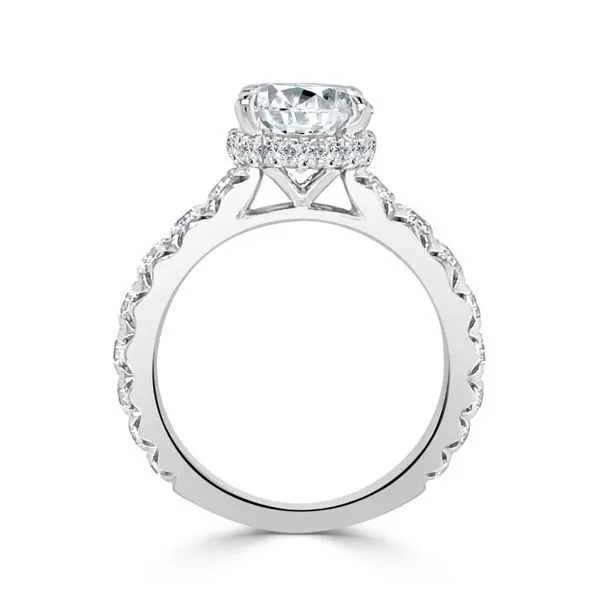 Cathedral Surprise Diamond Semi Mount Image 2 Ambassador Diamond Jewelers Tucson, AZ