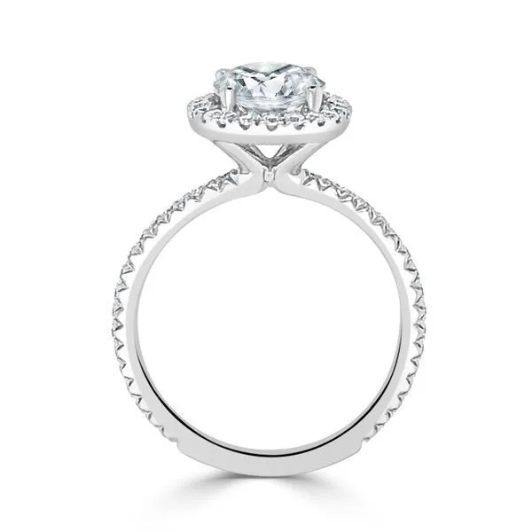 Oval Swan Halo Image 2 Ambassador Diamond Jewelers Tucson, AZ