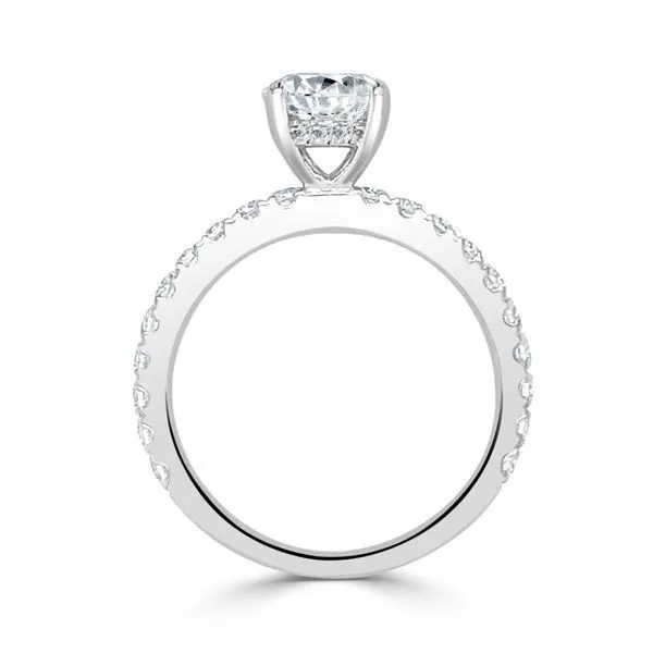 Suprise Diamond Low Set Semi Mount Image 2 Ambassador Diamond Jewelers Tucson, AZ