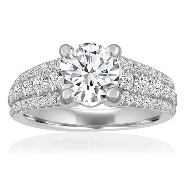 Round Diamond Pave Graduated Setting Ambassador Diamond Jewelers Tucson, AZ