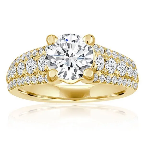 Round Diamond Pave Graduated Setting Ambassador Diamond Jewelers Tucson, AZ