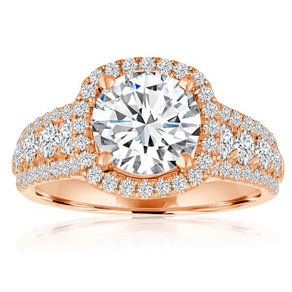 Round Diamond Pave Graduated Setting Ambassador Diamond Jewelers Tucson, AZ