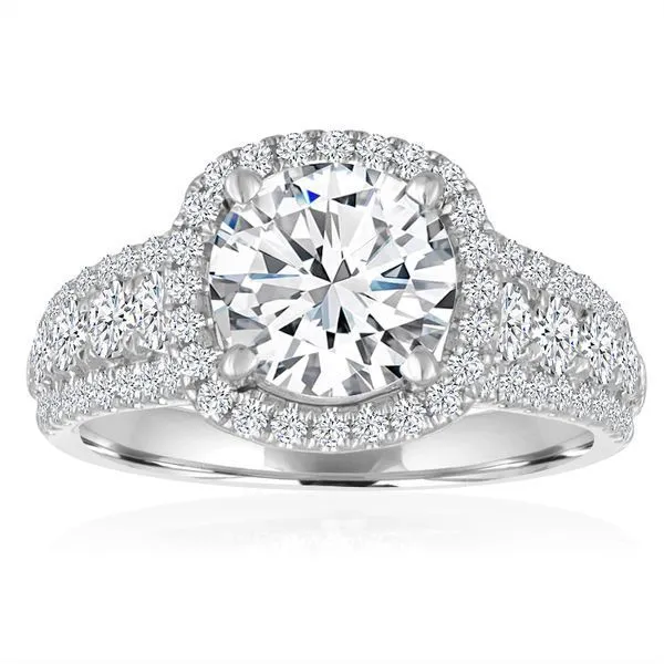 Round Diamond Pave Graduated Setting Ambassador Diamond Jewelers Tucson, AZ