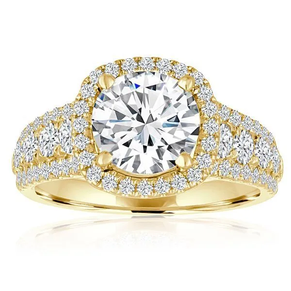 Round Diamond Pave Graduated Setting Ambassador Diamond Jewelers Tucson, AZ