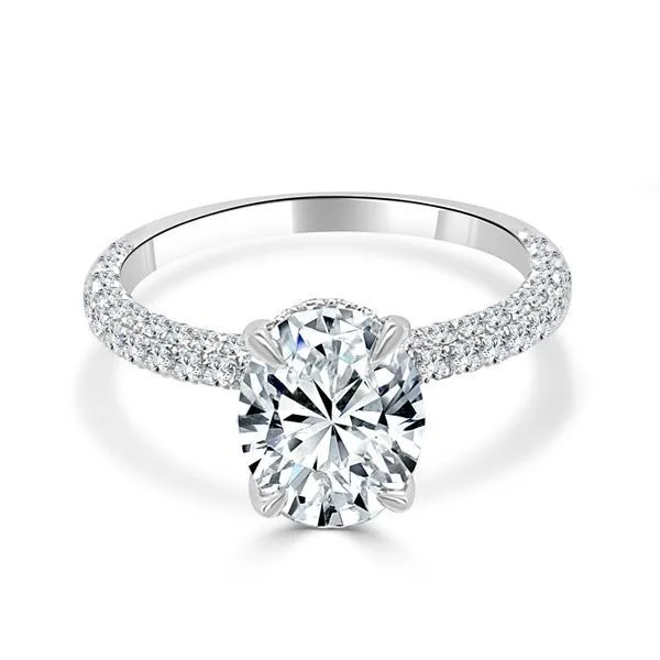 Semi Mount for 2 ct Oval Center Ambassador Diamond Jewelers Tucson, AZ