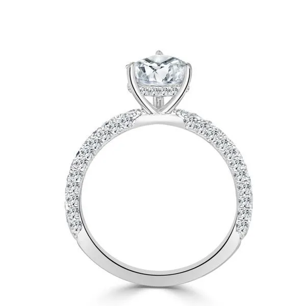 Semi Mount for 2 ct Pear Center Image 2 Ambassador Diamond Jewelers Tucson, AZ