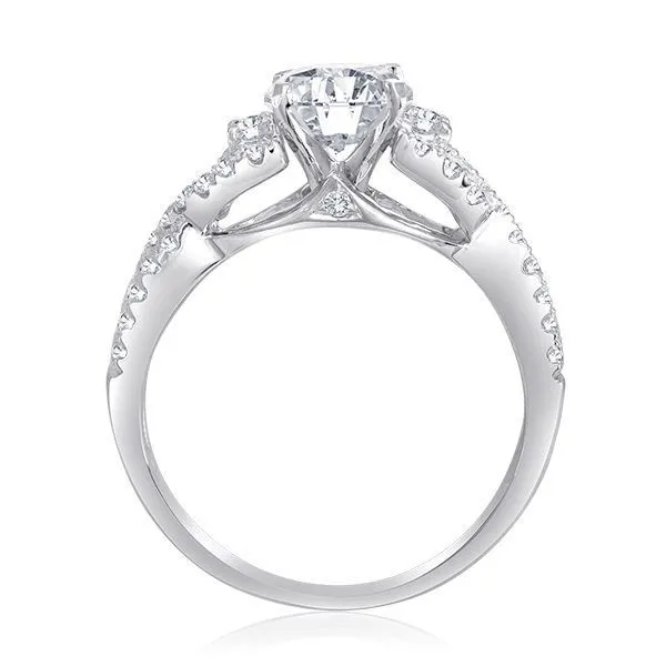 Round Diamond Pave Setting Image 2 Ambassador Diamond Jewelers Tucson, AZ