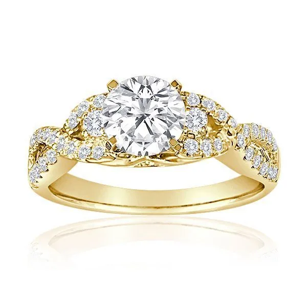 Round Diamond Pave Setting Ambassador Diamond Jewelers Tucson, AZ