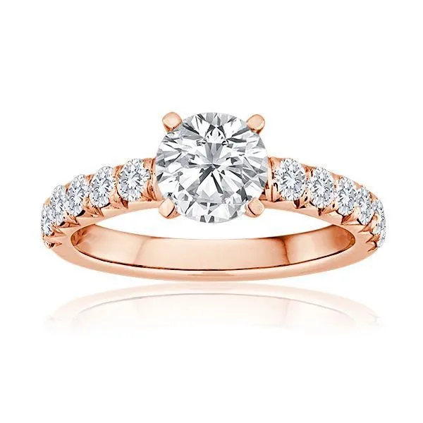 Round Diamond Fishtail setting Ambassador Diamond Jewelers Tucson, AZ