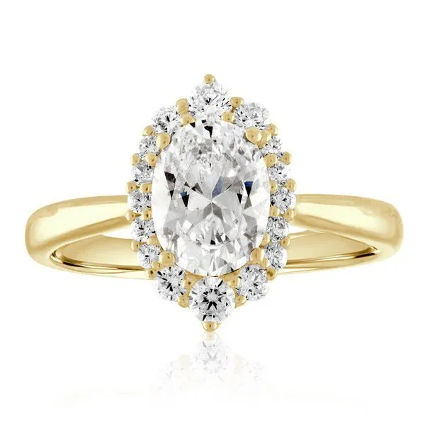 Oval Plain Shank Halo Setting Ambassador Diamond Jewelers Tucson, AZ