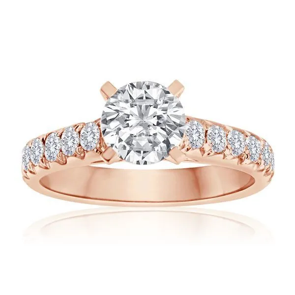 Round Diamond Fishtail Setting Ambassador Diamond Jewelers Tucson, AZ