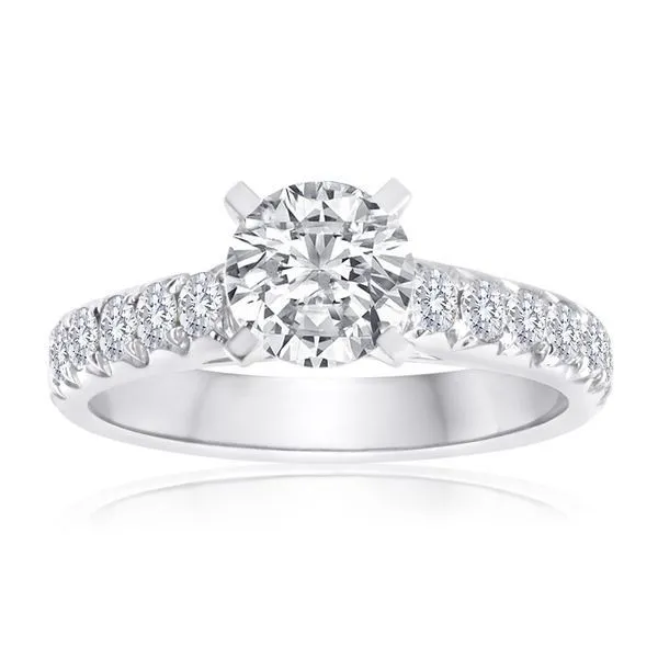 Round Diamond Fishtail Setting Ambassador Diamond Jewelers Tucson, AZ