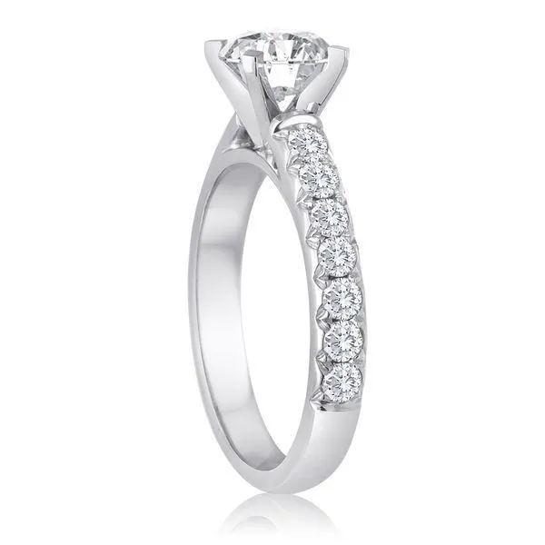 Round Diamond Fishtail Setting Image 3 Ambassador Diamond Jewelers Tucson, AZ