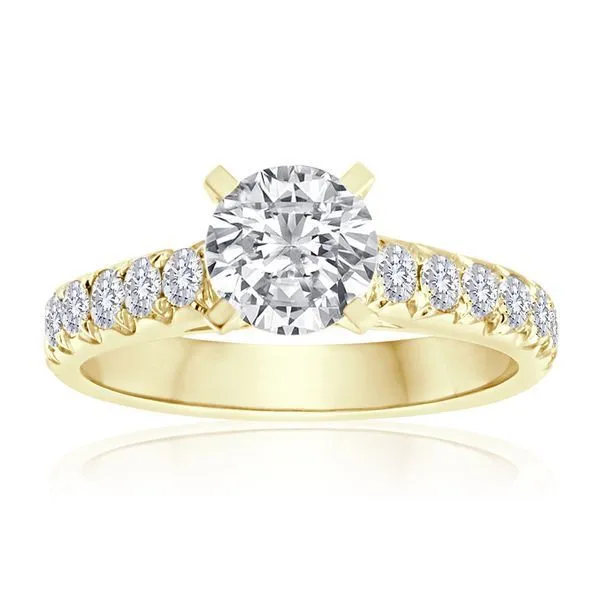 Round Diamond Fishtail Setting Ambassador Diamond Jewelers Tucson, AZ