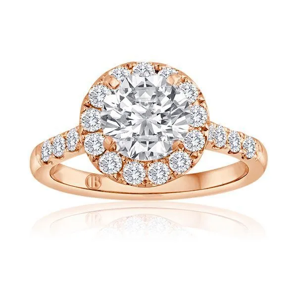 Round Diamond Pave Halo Setting Ambassador Diamond Jewelers Tucson, AZ
