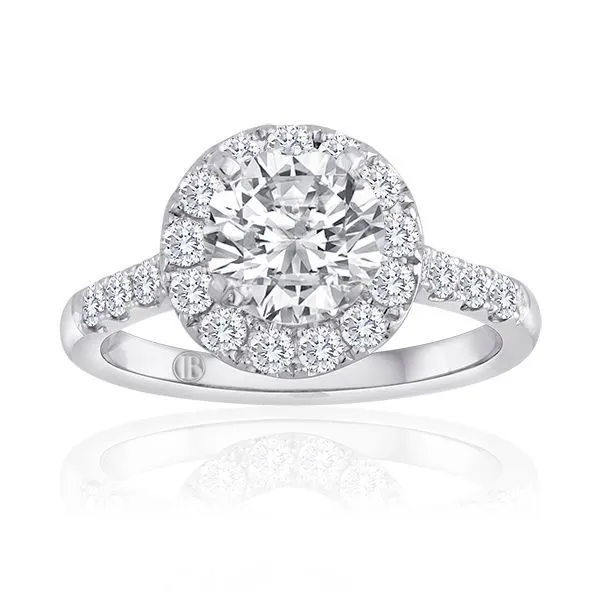 Round Diamond Pave Halo Setting Ambassador Diamond Jewelers Tucson, AZ