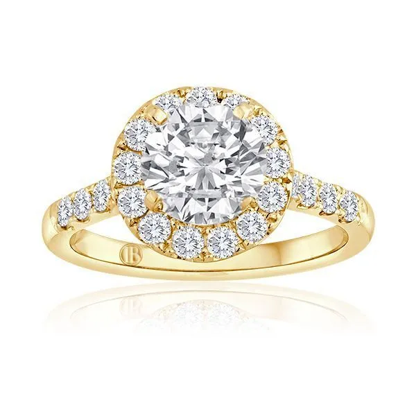 Round Diamond Pave Halo Setting Ambassador Diamond Jewelers Tucson, AZ