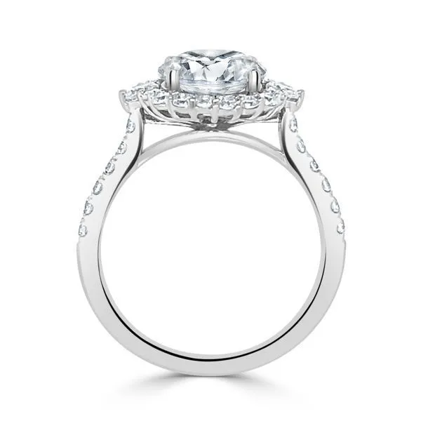 Round 3 Stone Plus Halo Image 2 S&E Jewelers Depew, NY