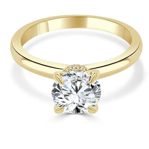 Solitaire Mounting with Diamonds for 1 ct Round Cut Center Ambassador Diamond Jewelers Tucson, AZ