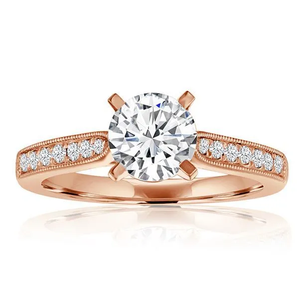 Pave Diamond Milgrain Setting Ambassador Diamond Jewelers Tucson, AZ