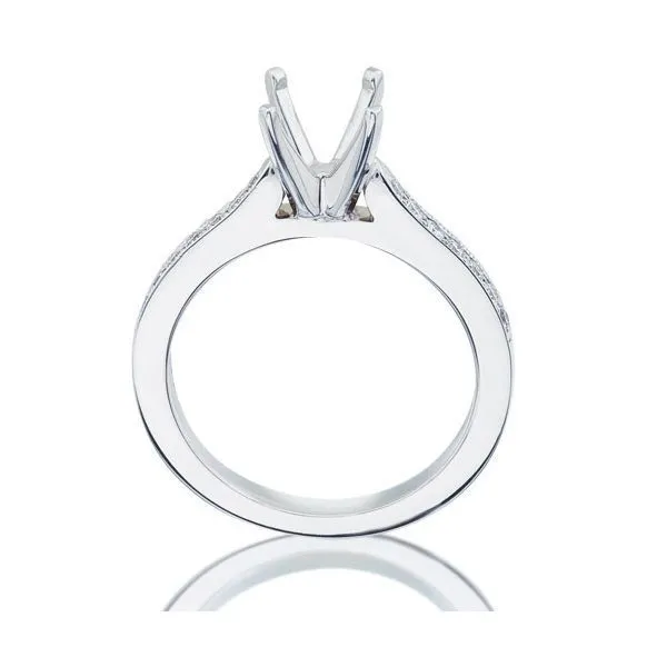 Pave Diamond Milgrain Setting Image 2 Ambassador Diamond Jewelers Tucson, AZ