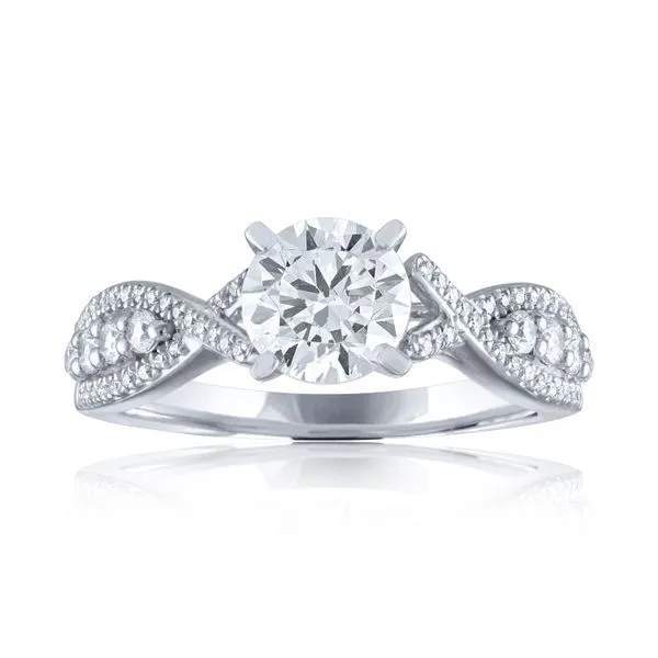 Round Diamond Twist Setting Ambassador Diamond Jewelers Tucson, AZ