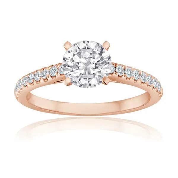 Round Diamond Pave Setting Ambassador Diamond Jewelers Tucson, AZ