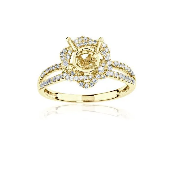 Round Diamond Pave Setting Ambassador Diamond Jewelers Tucson, AZ