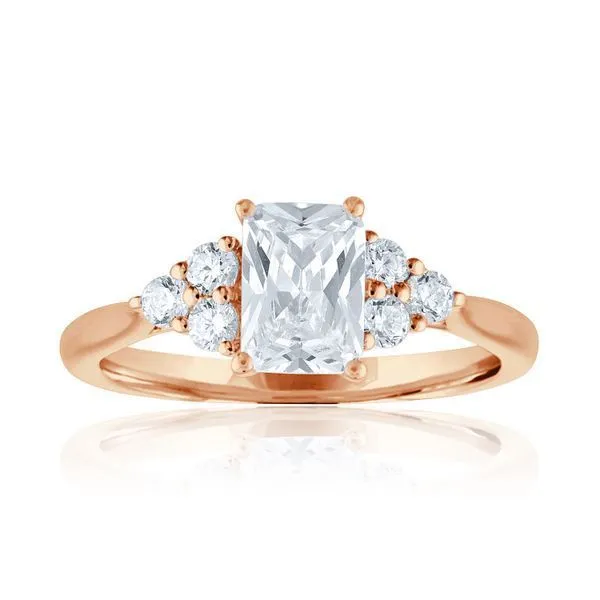 Emerald Cut 3 Stone Plus Semi Mount Ambassador Diamond Jewelers Tucson, AZ